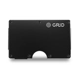 GRID Compact Minimalist Wallet - Black Aluminum