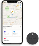 Chipolo Spot Pack – 1x Card Spot + 1x ONE Spot – Wallet Tracker & Key Finder for Apple Find My app (iOS only) – Bluetooth Tracker for Keys, Bags, Luggage (Black)