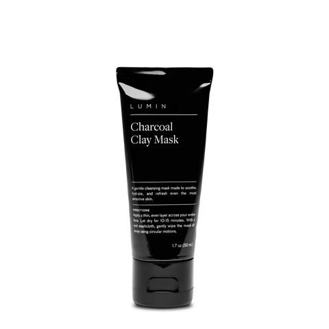 Lumin Men's Facial Cleansing Charcoal Clay Mask 1.7 oz.