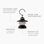 Barebones Edison Mini LED Lantern - Copper