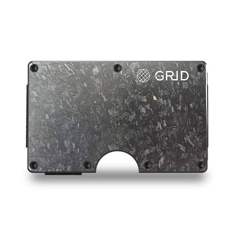 GRID Compact Minimalist Wallet - Forged Carbon