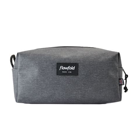 Flowfold Aviator Dopp Kit Charcoal Gray - Travel Toiletries Bag for Men