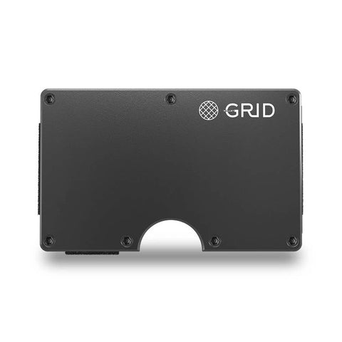 GRID Compact Minimalist Wallet - Gunmetal Aluminum