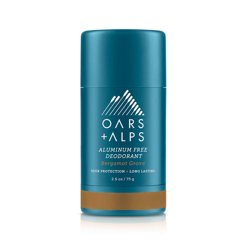 Oars + Alps Men's Aluminum Free Natural Deodorant, Bergamot Grove 2.6 oz.
