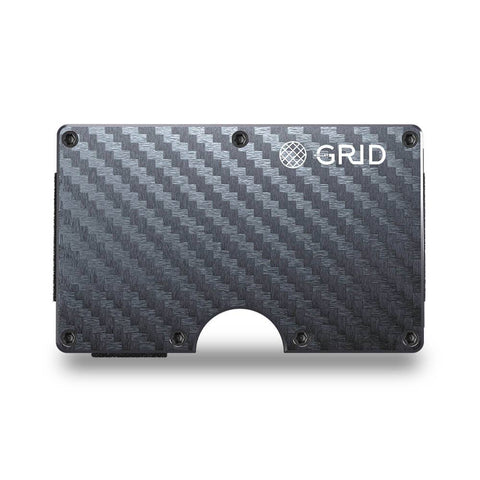 GRID Compact Minimalist Wallet - Carbon Fiber