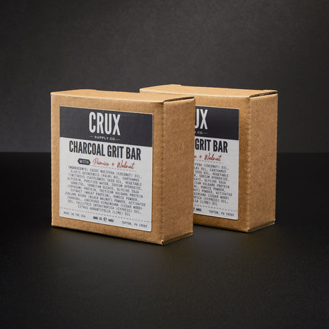 CRUX Charcoal Grit Bar with Pumice & Walnut 5 oz.