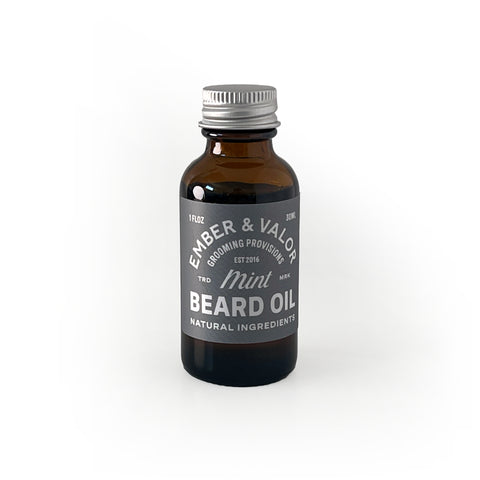 Ember & Valor Mint Beard Oil 1 oz.