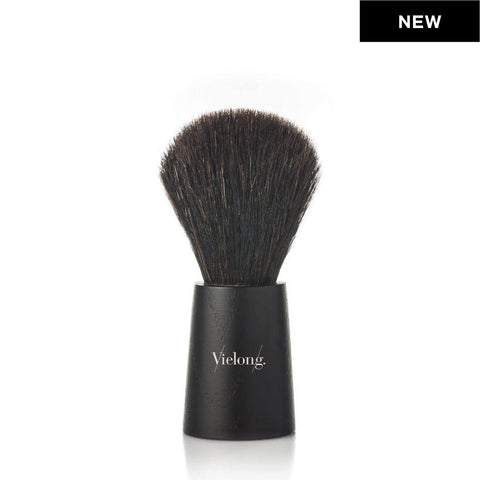 Vielong Nordik Horse Hair Shaving Brush - Modern Black Handle